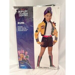 Spirit Halloween K-Pop KPop Demon Hunters Rumi Child Costume Girl XL 14-16